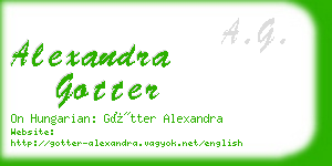 alexandra gotter business card